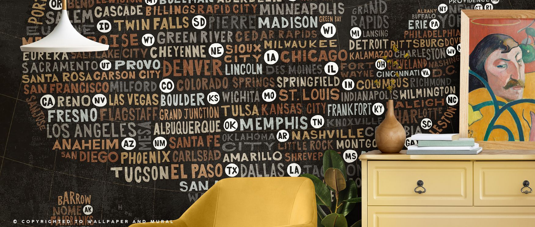 Radiant artistry flows across US City Map Black Urban Wallpaper, where geometry stretches with balance and charm. Each detail enriches atmosphere with refinement, making interiors glow with sophistication. Bedrooms or lounges transform into spaces filled 
