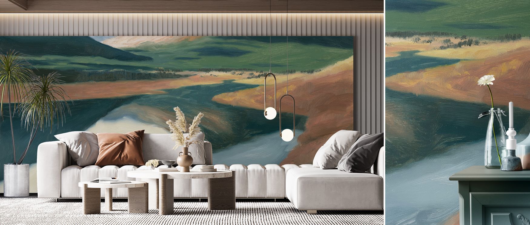 Up High North Landscape Beauty Wallpaper reveals artistry as northern landscapes stretch across softened tones. Each motif enriches atmosphere with serenity, turning walls into cultivated spaces. Interiors glow with brilliance, offering bedrooms or lounge