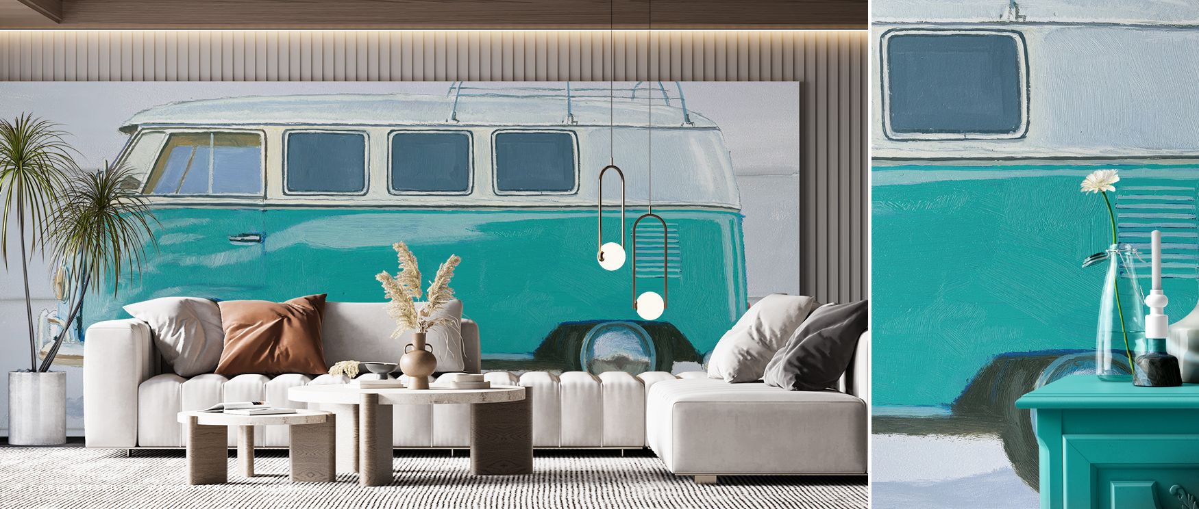 Van Life Adventurous Journey Wallpaper reveals artistic vitality as vans stretch across softened terrains. Each motif enhances atmosphere with refinement, making interiors glow with decorative brilliance. Lounges or bedrooms become cultivated spaces enric