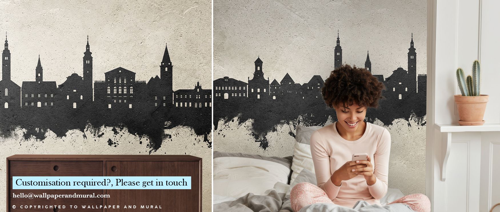The Varaždin Croatia Skyline Concrete Texture Wallpaper shines with refinement as architectural silhouettes expand across muted hues. Each image enriches atmosphere with artistry, creating walls alive with sophistication. Bedrooms or offices glow with cul