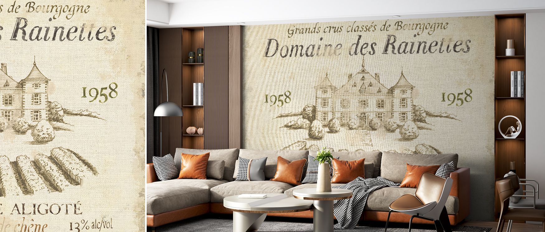 Radiant artistry defines Vin Rainettes Vintage Pattern Wallpaper, as motifs spread in elegant rhythm across softened surfaces. Each element enriches atmosphere with refinement, making interiors glow with brilliance. Bedrooms or offices gain cultivated pre