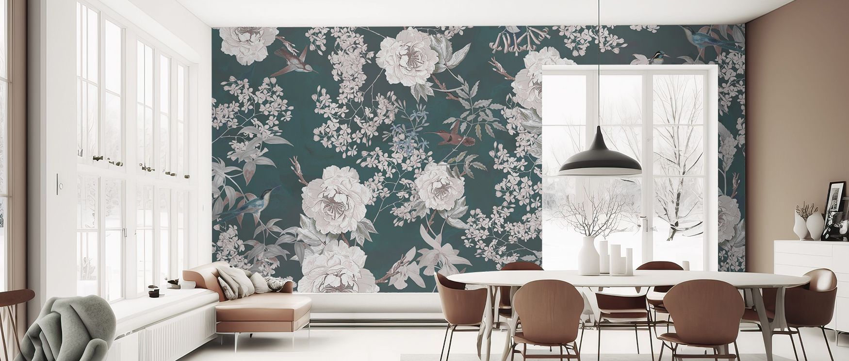 Vintage Flowers Garden Botanical Wallpaper captures refinement as floral motifs expand across softened tones with grace. Each detail enriches atmosphere with artistry, turning walls into cultivated spaces enriched by charm. 