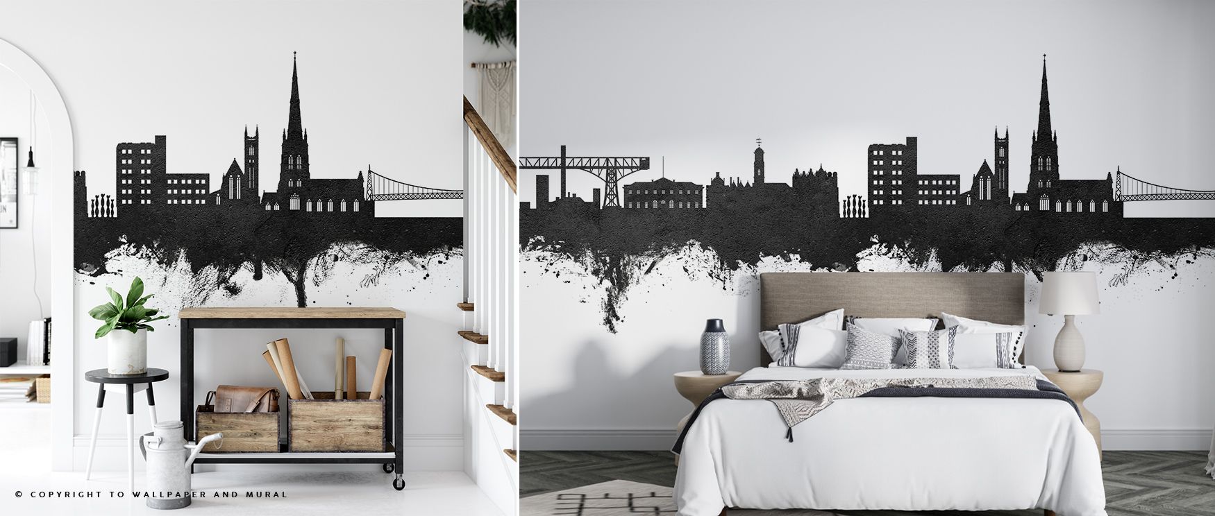 Warrington England Skyline Black White Wallpaper shines with elegance as architectural imagery spreads across softened surfaces. Each element enriches atmosphere with artistry, turning interiors into cultivated landscapes. Bedrooms or lounges glow with br