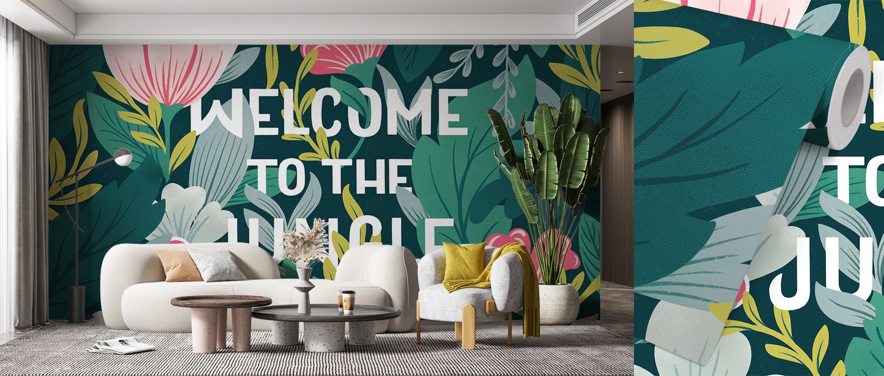 Every surface enhanced by Welcome to the Jungle Wallpaper gains the richness of tropical density, expressed in vivid detail. The foliage spreads seamlessly, combining intricate strokes with natural rhythm. Its immersive style carries strength that remains