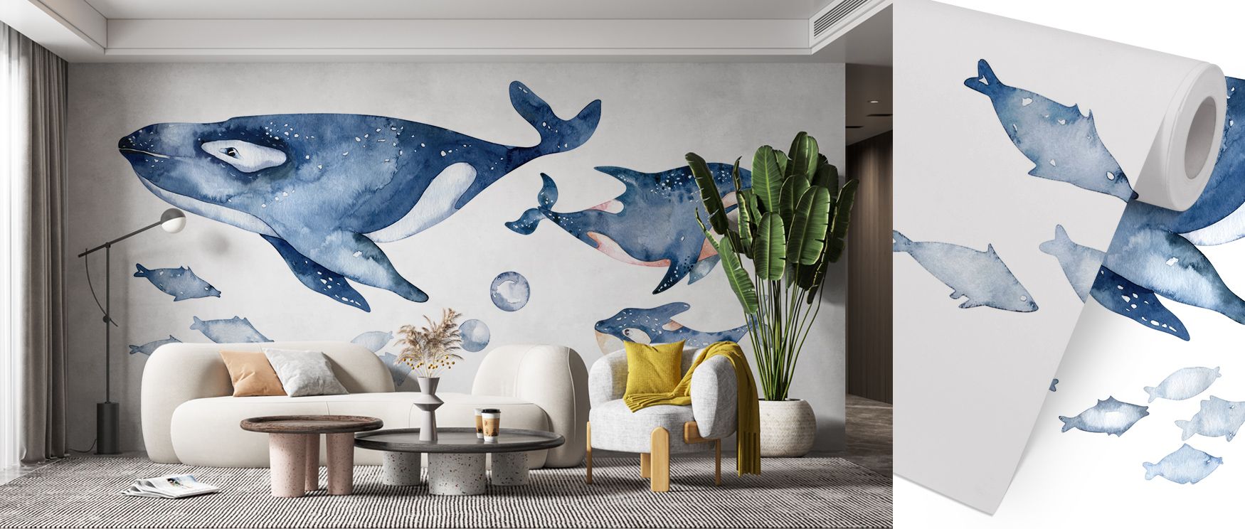The arrangement of tones in Whale Song Wallpaper conveys dimension that feels like waves flowing across surfaces. Its presence offers both serenity and vibrancy, blending aquatic forms into timeless compositions that captivate. 