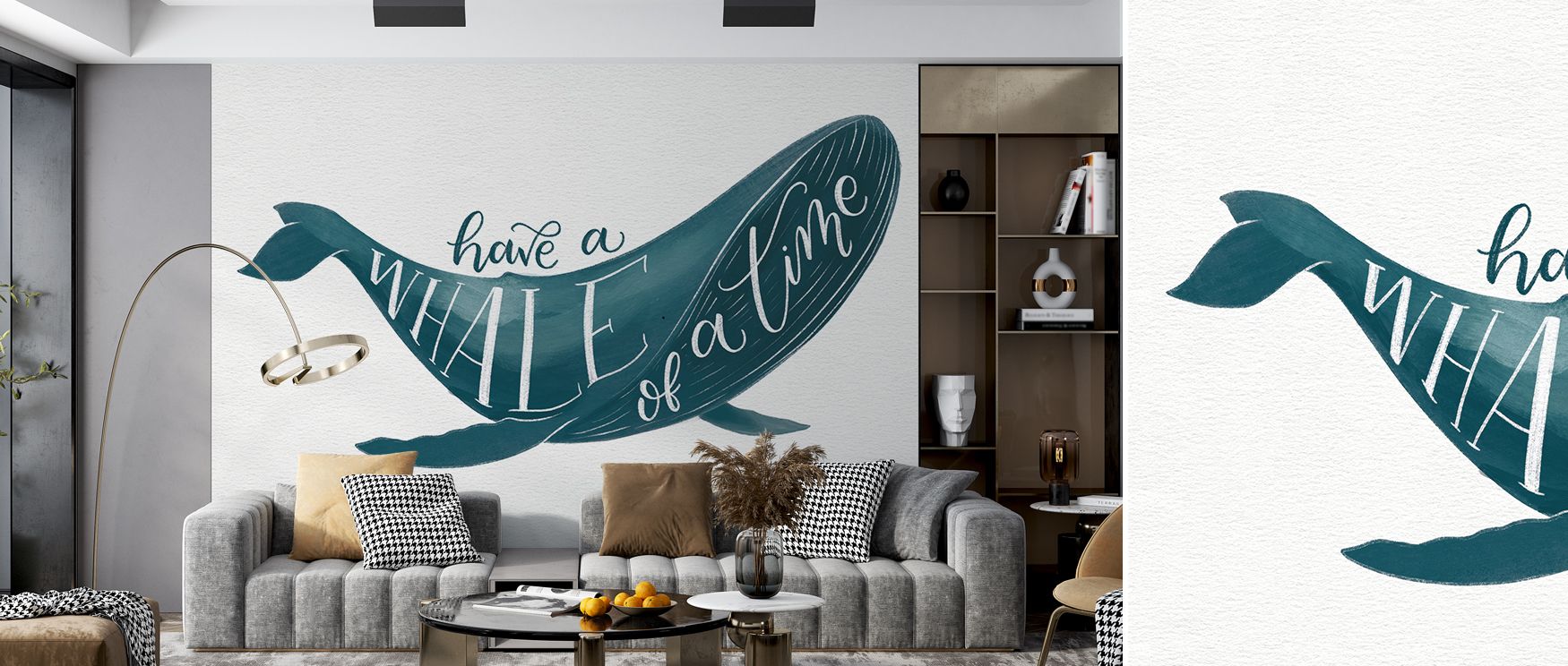 Whale of A Time Wallpaper sets the stage for imaginative charm as whales glide gracefully across walls, their playful energy lifting atmosphere in bedrooms or living rooms with design that combines softness and joy, evoking the lighthearted beauty of mari