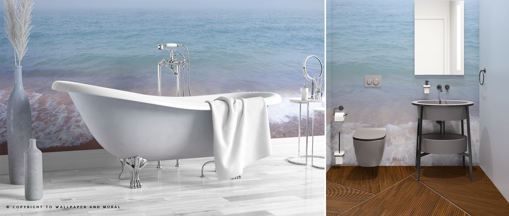 Whitefish Point Wallpaper reveals natural scenery in soft tones, producing calm rhythm that transforms walls into balanced landscapes, enhancing bedrooms or living rooms with presence that feels reflective and inviting in its decorative composition. 