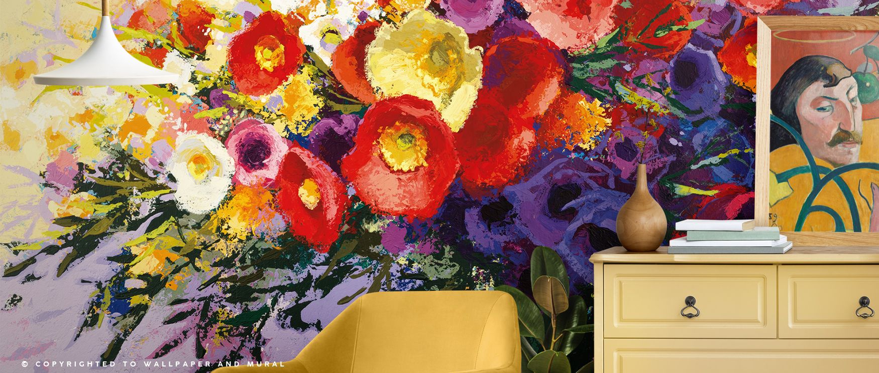 Wild and Flowery Wallpaper reveals blossoms in scattered detail, producing atmosphere that enriches bedrooms or offices with decorative charm, floral refinement, and timeless balance, offering interiors presence filled with vitality. 
