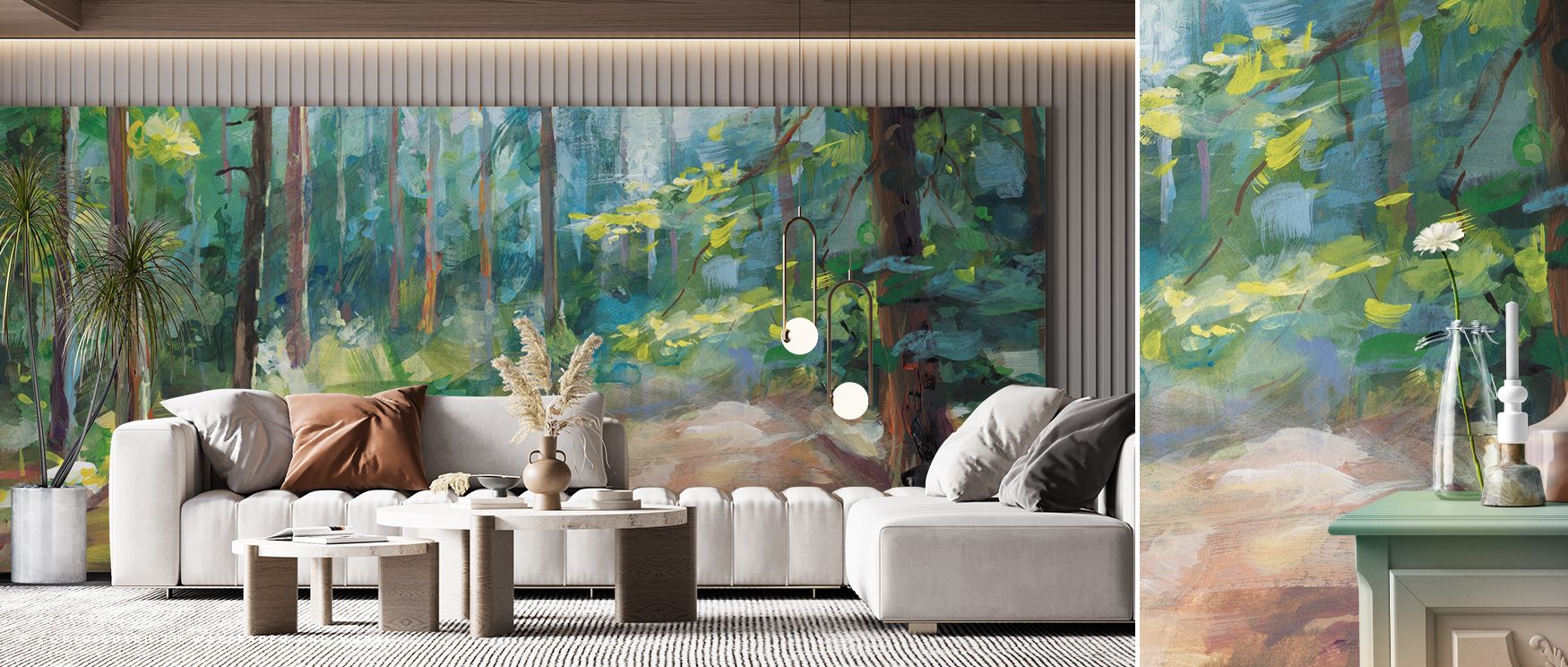 Woodland Reverie Wallpaper reveals natural artistry as woodland detail enriches walls with decorative rhythm, filling bedrooms or living rooms with atmosphere of poetic presence, calm balance, and timeless refinement in immersive tone. 