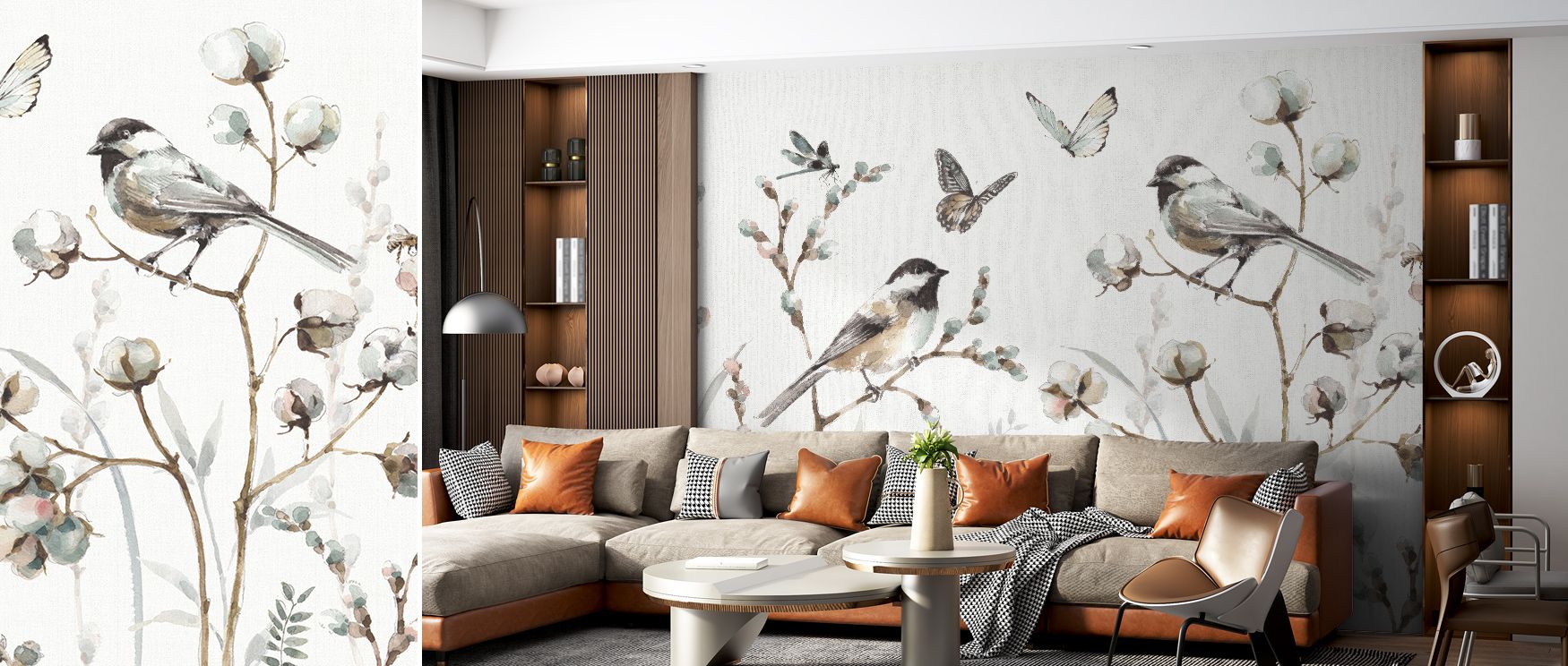 A Country Weekend XV Wallpaper enriches interiors with pastoral imagery arranged in rhythm, producing atmosphere that enhances bedrooms or living rooms with decorative refinement, rustic charm, and timeless natural artistry. 