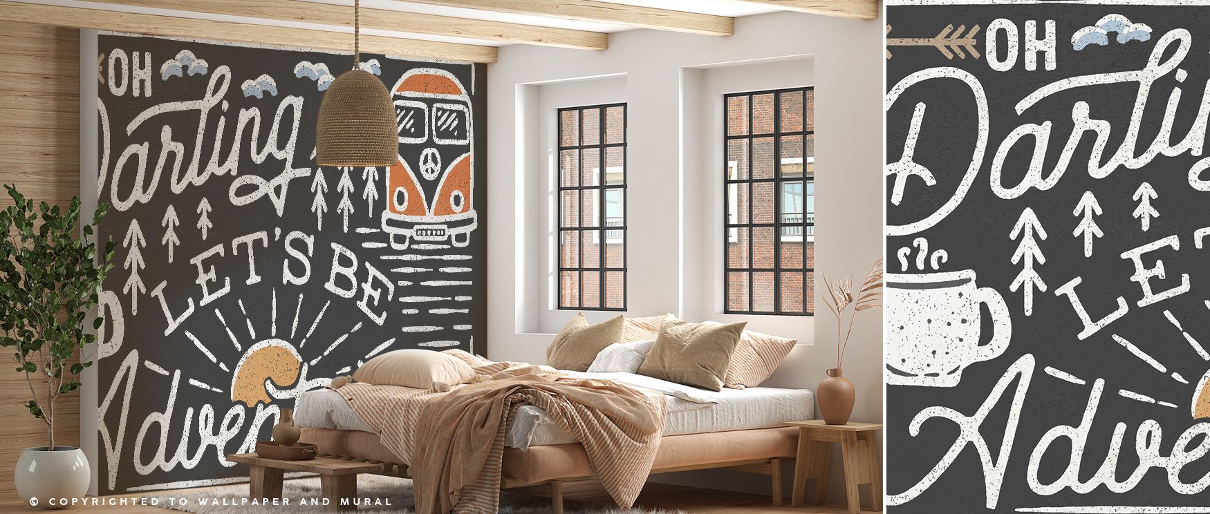 Adventurous Black Wallpaper reveals strength of imagery in bold motifs, enriching bedrooms or living rooms with atmosphere of decorative refinement, cultural artistry, and timeless elegance that feels striking and modern. 