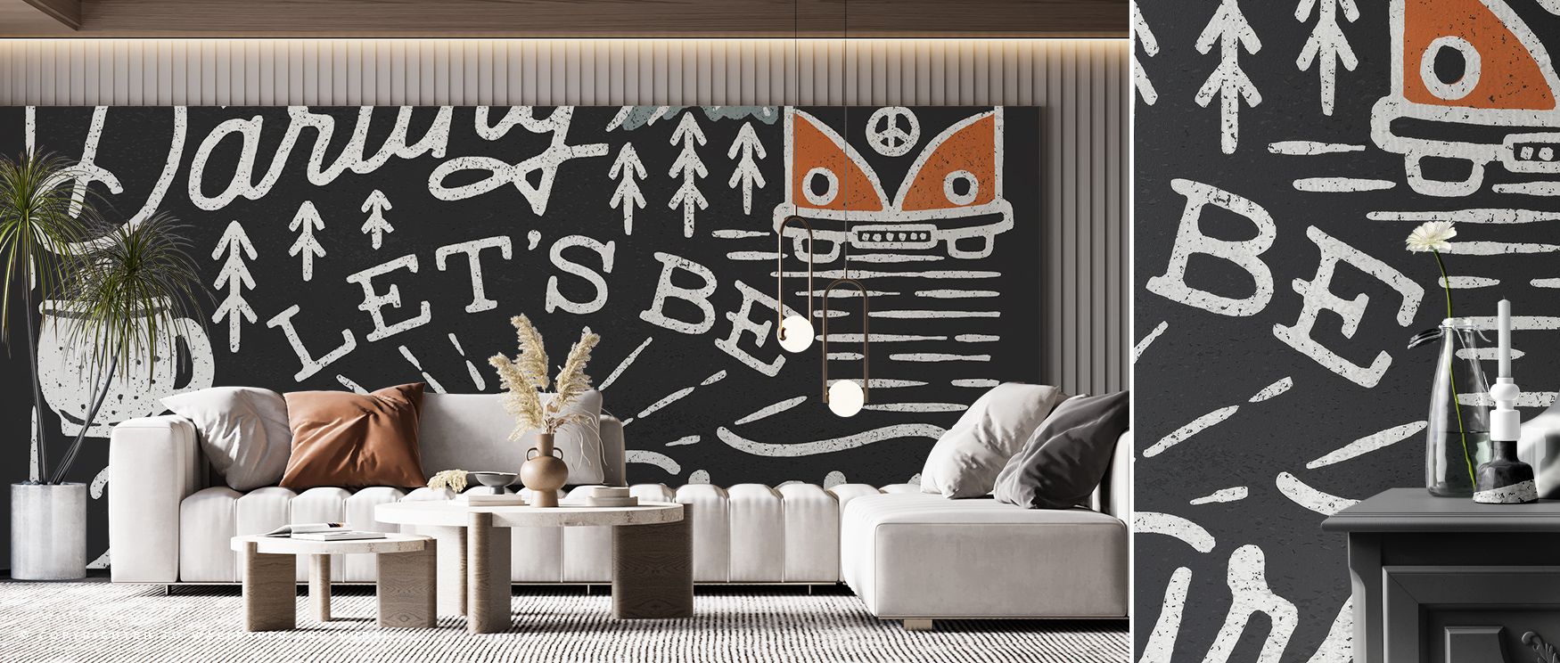 Adventurous Black Wallpaper reflects depth of modern artistry in dark motifs, enriching bedrooms or offices with atmosphere of decorative refinement, bold rhythm, and timeless sophistication, leaving interiors inspired. 