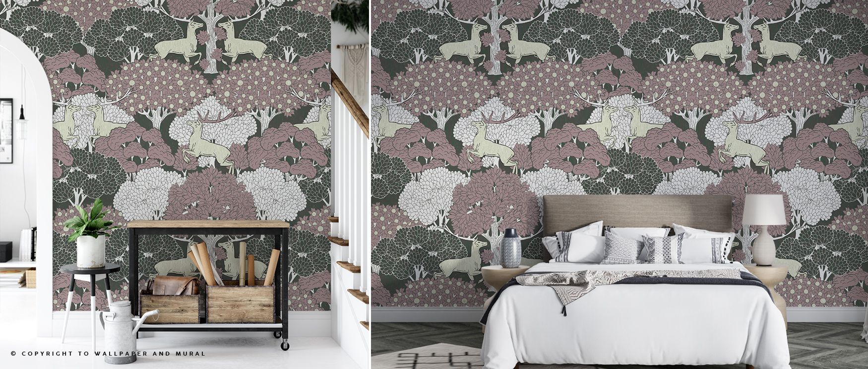 Natural rhythm carries through Antlers Wallpaper, its symmetrical lines arranged with subtle grace. Each antler form contributes to harmony, making living rooms or bedrooms feel infused with forest essence. The motif transforms walls into landscapes, radi
