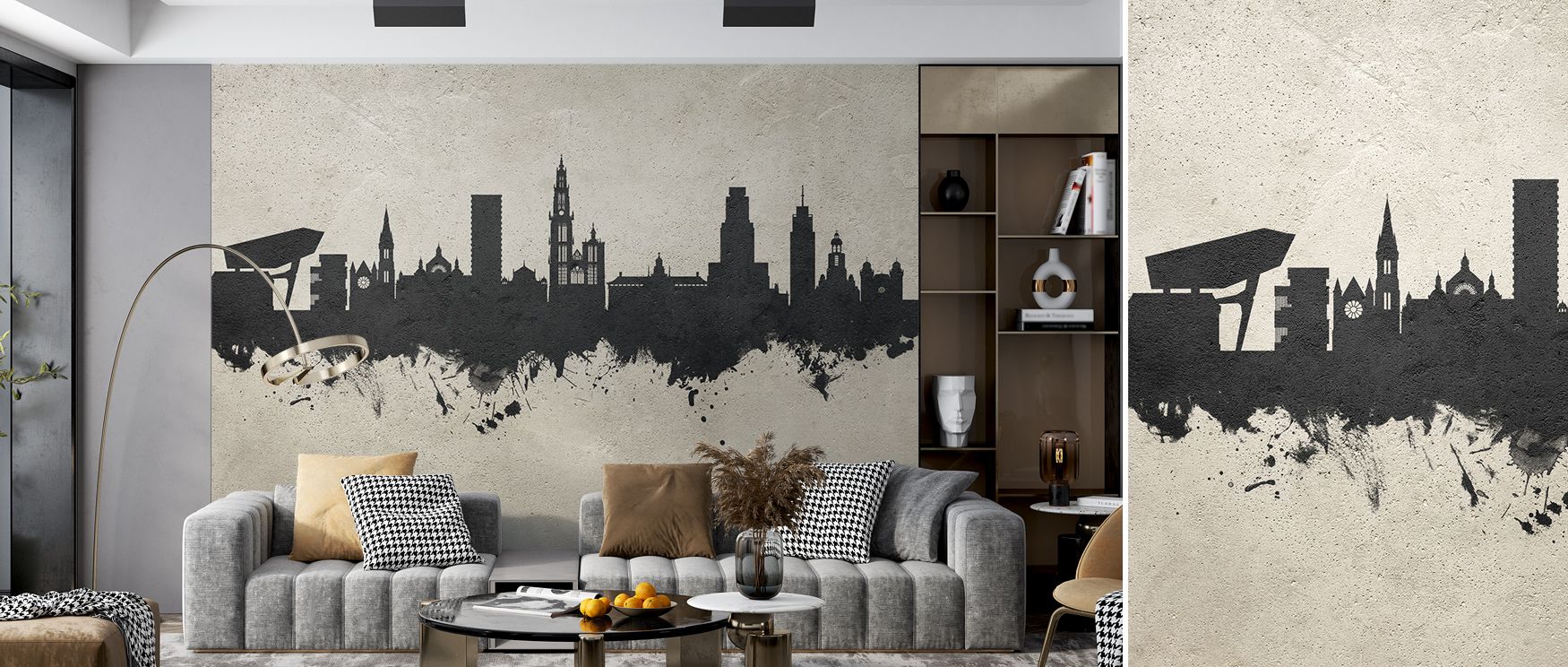 Anchored in heritage, Antwerp Skyline Wallpaper connects interiors to architectural identity. Its horizon of towers enriches living rooms or bedrooms, making walls carry sophistication and echo history. The balance of form and texture creates atmosphere t