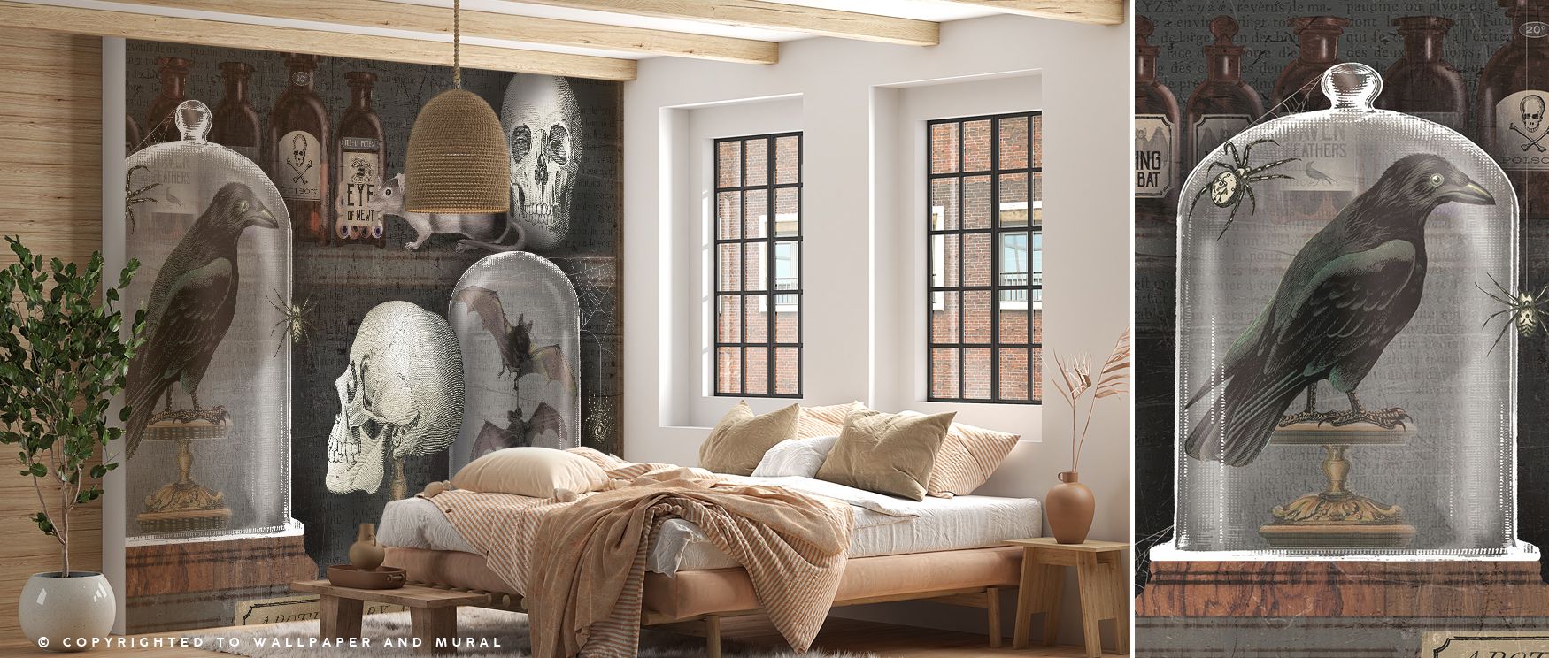 Apothecary Study Wallpaper reflects detailed charm, its motifs flowing in rhythmic balance across walls. Interiors such as bedrooms or living rooms gain atmosphere of quiet refinement, touched by patterns that evoke old-world memory and enrich spaces with