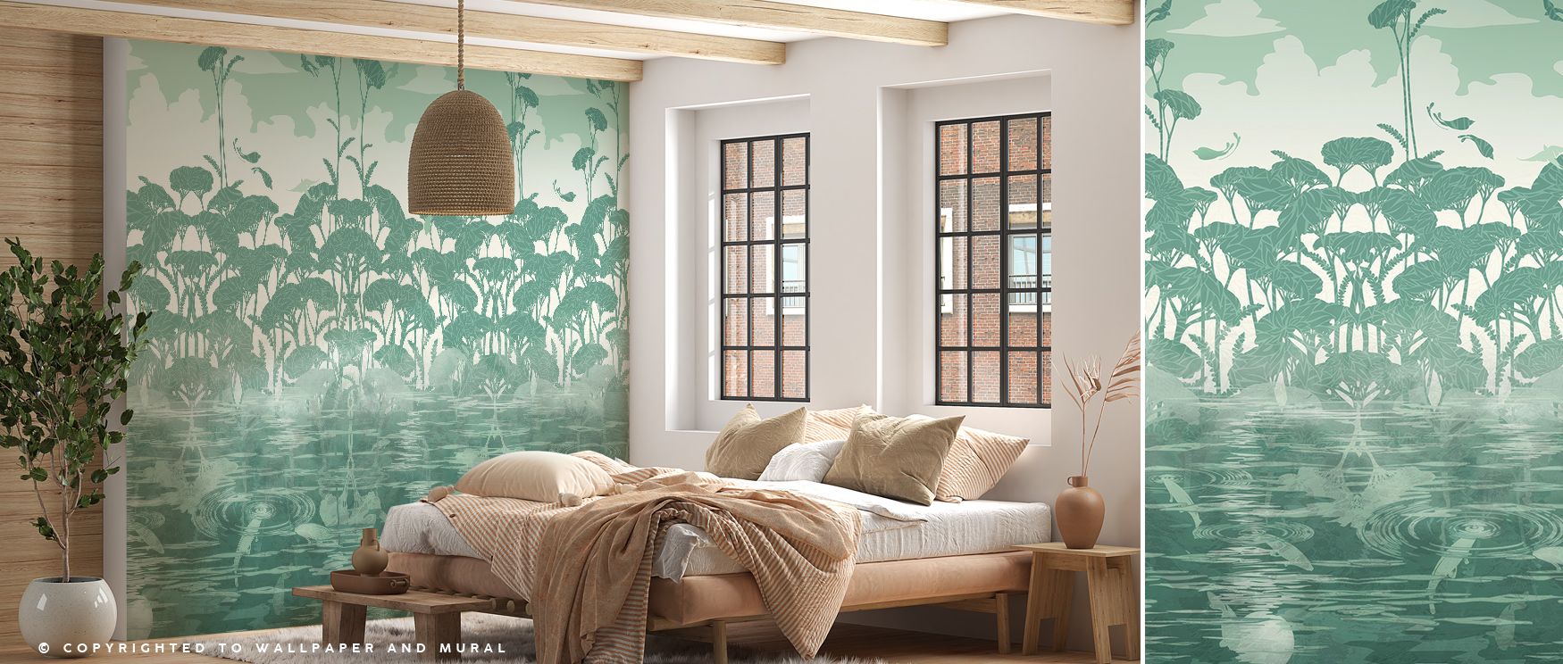 Emerald patterns shimmer across As Above So Below Emerald Wallpaper, each line unfolding with graceful rhythm. Living rooms or bedrooms glow with its mystical charm, as flowing tones build calm balance, surrounding interiors with serenity while carrying a