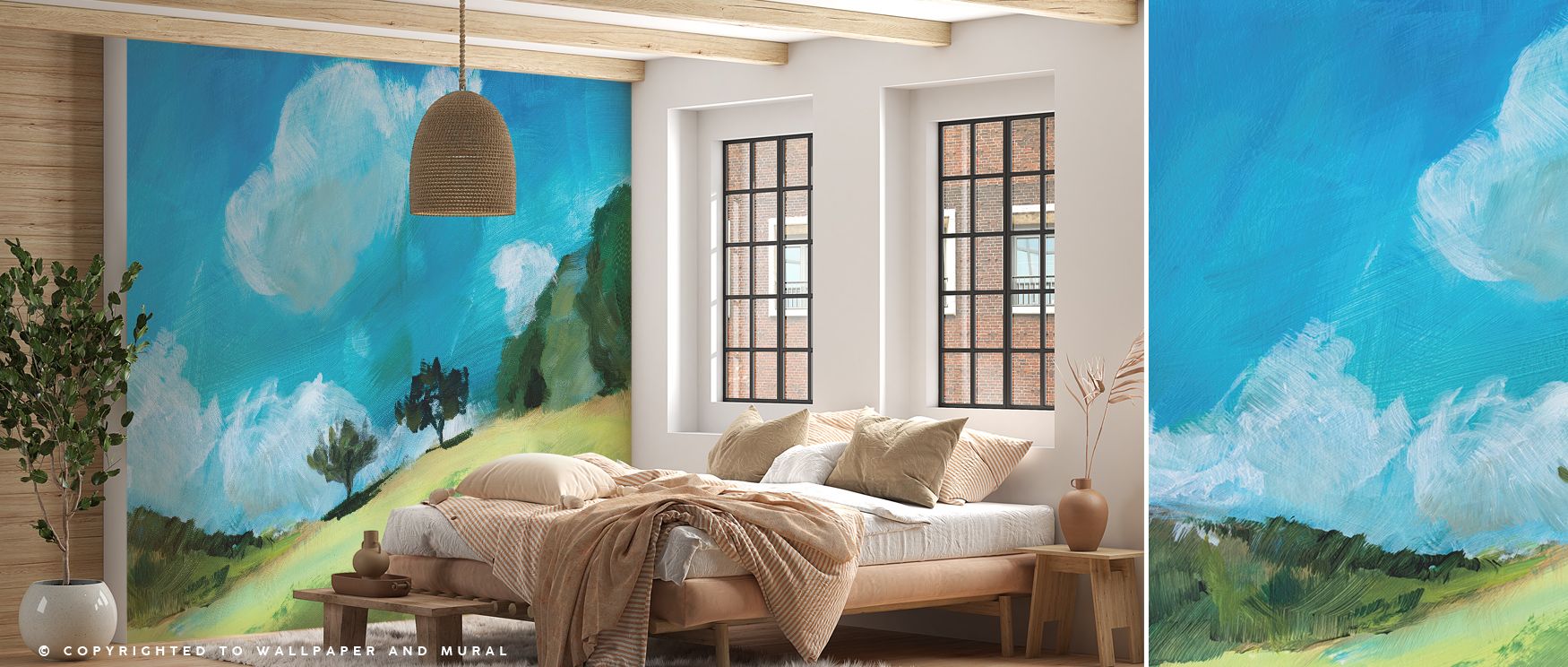 August Clouds Study Wallpaper fills walls with drifting forms, capturing motion of the sky. Living rooms or bedrooms inherit serenity, surrounded by cloud imagery that evokes timeless calm and balance, softening interiors with gentle rhythm across atmosph