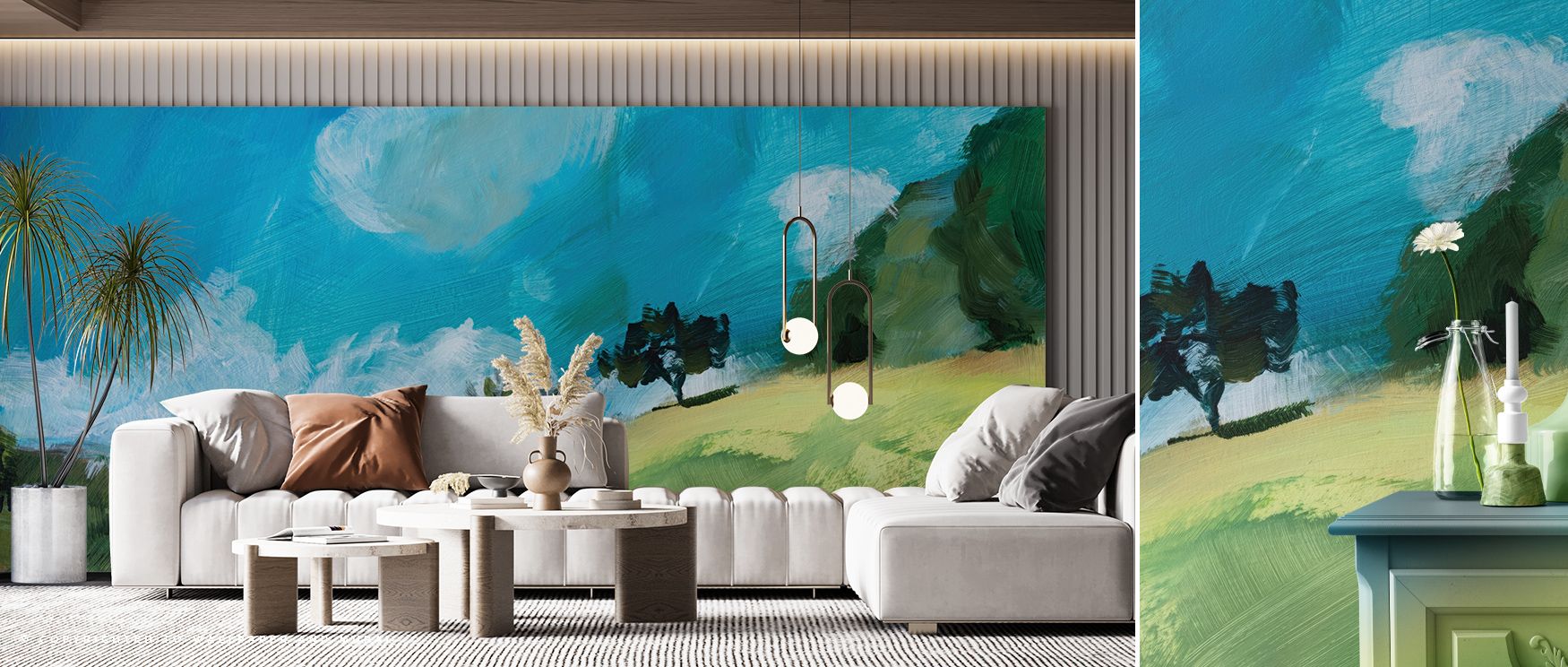 August Clouds Study Wallpaper enriches spaces with layered imagery of clouds. Offices or bedrooms gain airy calm, as delicate tones highlight floating shapes, lending walls atmosphere of timeless reflection and refined presence. 