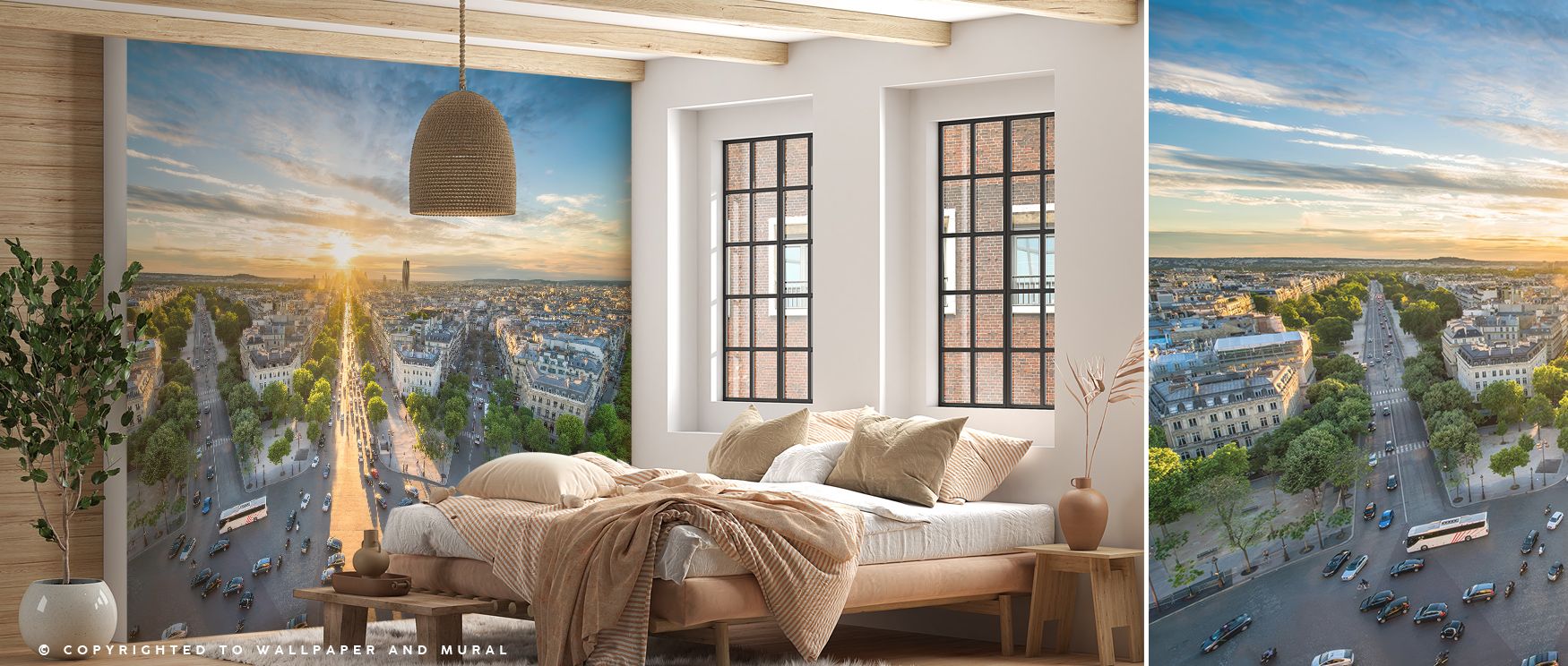 Avenue de la GrandeArmee Wallpaper layers Parisian detail across interiors, weaving rhythmic imagery into refined surfaces. Living rooms or bedrooms inherit elegance, shaped by cultural charm that enriches walls with sophisticated character. 