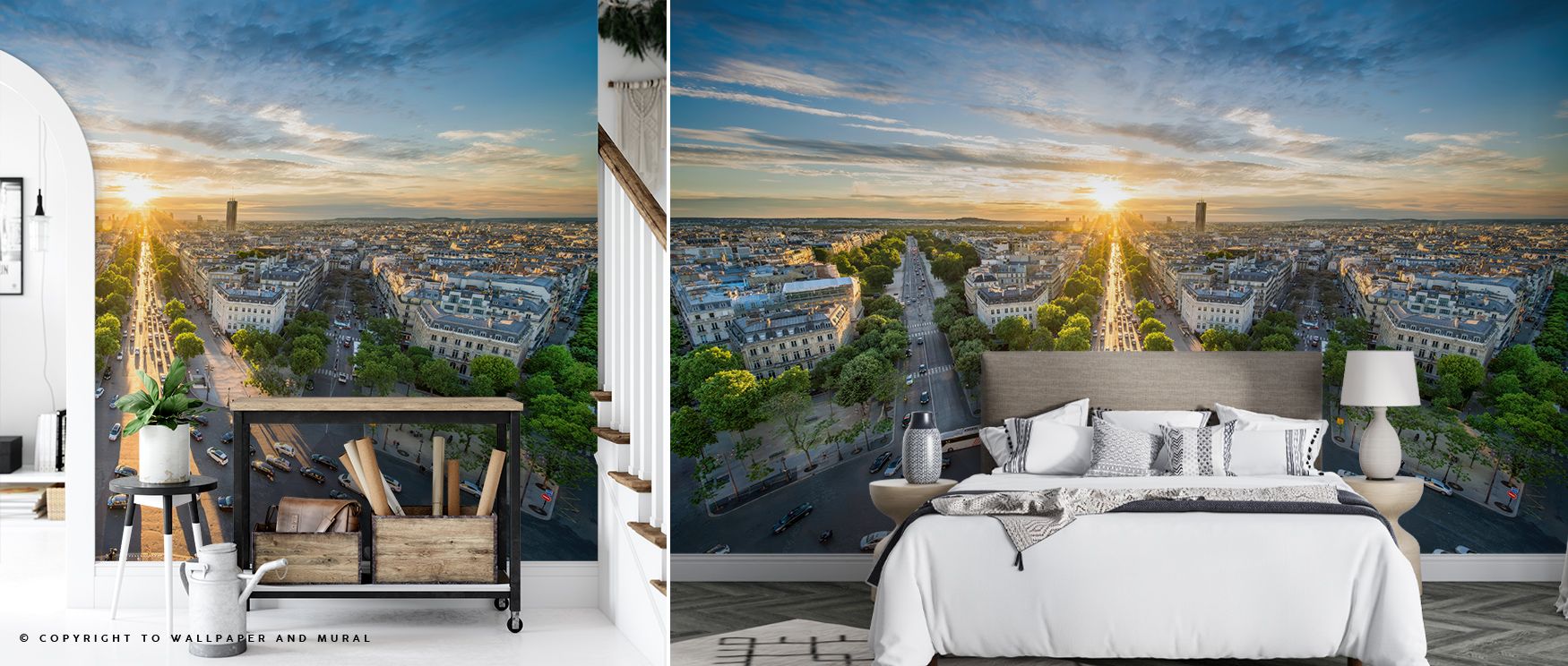 Avenue de la GrandeArmee Wallpaper carries elegance of streetscape, layering imagery across walls. Living rooms or bedrooms adopt atmosphere of charm, touched by cultural sophistication that transforms spaces into refined retreats. 