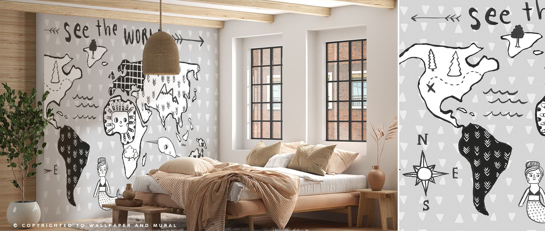 Baby Map Of The World Wallpaper spreads continents, oceans, and playful shapes across walls with soft tones that inspire curiosity and warmth. Each detail is carefully balanced, offering clarity while encouraging a sense of discovery. Nurseries or playroo