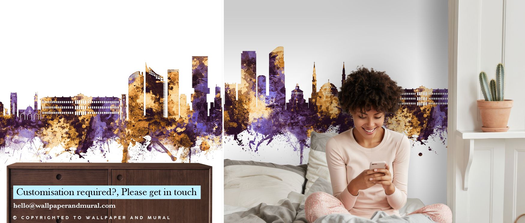 Flowing across surfaces, Beirut Lebanon Skyline Purple & Gold Wallpaper enriches interiors with structural grace. Offices or bedrooms resonate with atmosphere of refinement, their walls transformed into reflective retreats shaped by heritage and radiant d