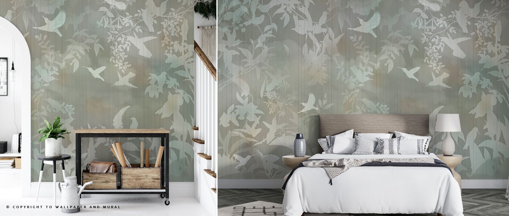 Birds in the Fog Yellow Wallpaper enriches interiors with imagery of softness, where yellow tones blend with delicate forms. Living rooms or bedrooms adopt atmosphere of balance, their walls enriched by patterns that transform spaces with serenity. Interi