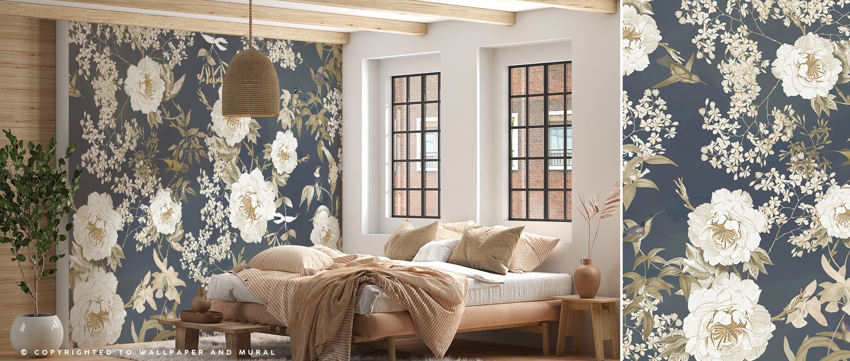 Birds of Eden 2 Wallpaper surrounds interiors with exotic bird motifs arranged in rhythm, layering walls with vibrancy. Living rooms or bedrooms inherit atmosphere of charm, their interiors enriched by patterns that blend natural beauty with decorative gr