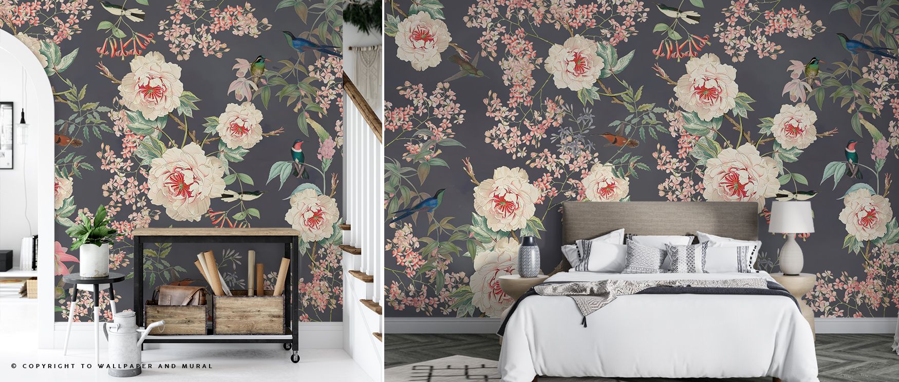 Bold energy emerges in the Birds of Eden Wallpaper Mural as exotic birds enliven interiors with brilliance, enriching restful bedrooms or lively offices with atmosphere, cultural resonance, and decorative refinement that glow with timeless artistry. 