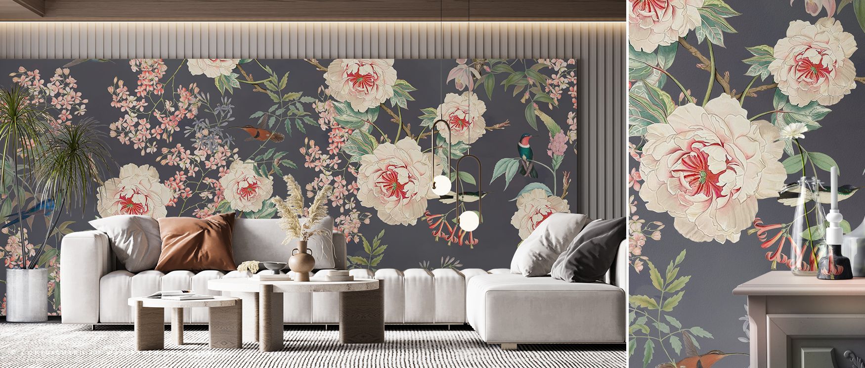 Decorative rhythm is conveyed in the Birds of Eden Wallpaper Mural as avian details highlight harmony across design, enriching restful bedrooms or inviting living rooms with atmosphere, cultural refinement, and artistic resonance that glow with sophistica