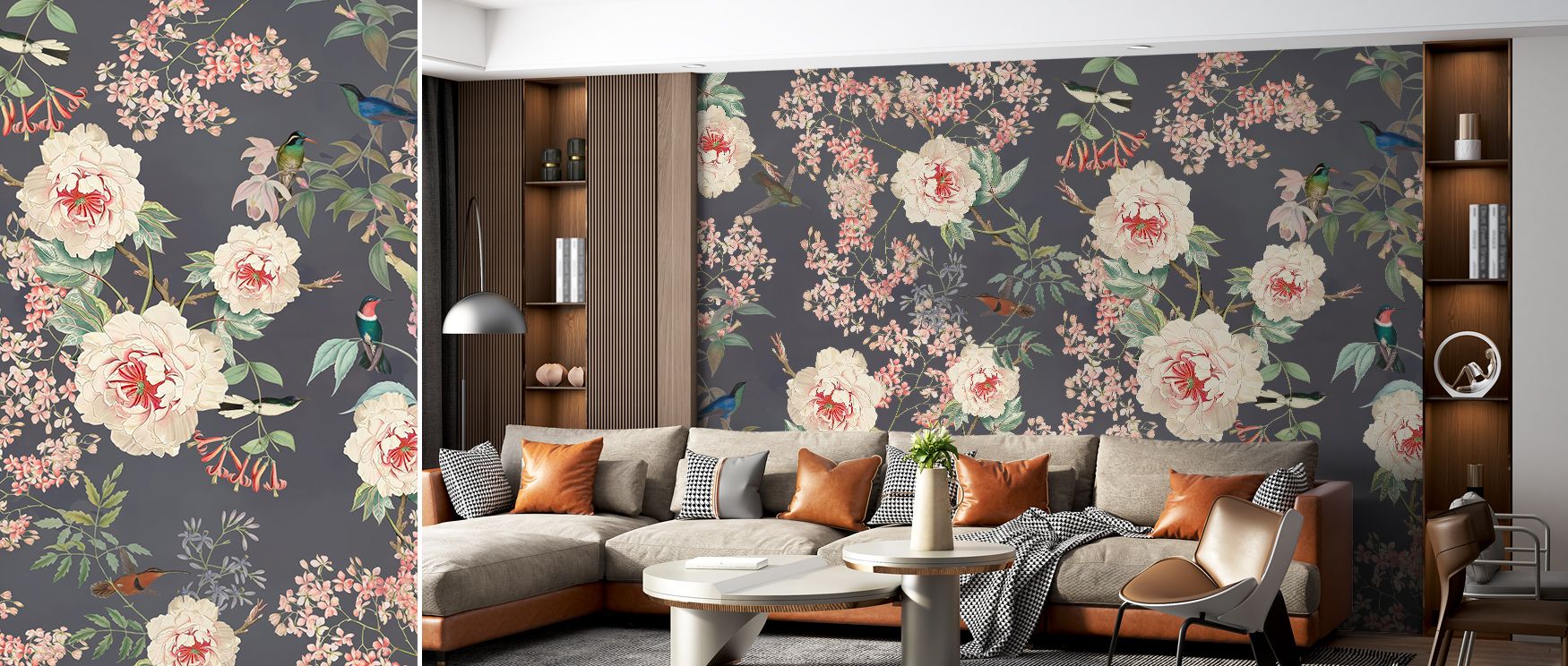 Cultural artistry shines through the Birds of Eden Wallpaper Mural as exotic birds sustain resonance across imagery, enriching restful bedrooms or stylish offices with atmosphere, decorative refinement, and timeless charm that glow with elegance. 