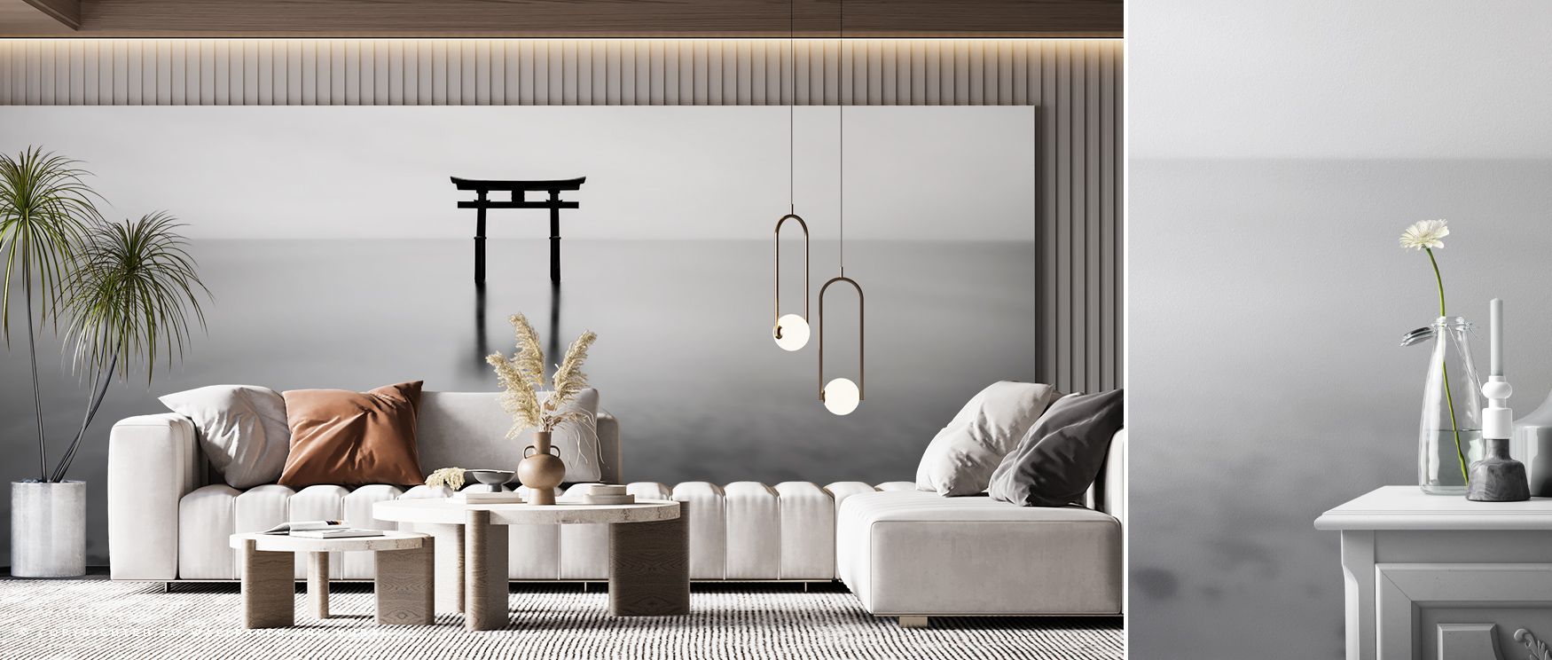 Flowing across surfaces, Biwa Torii Wallpaper reflects heritage presence, shaping offices or bedrooms with calm dignity. Interiors resonate with charm, their walls enriched by patterns that highlight cultural artistry. Interiors glow with continuity and r