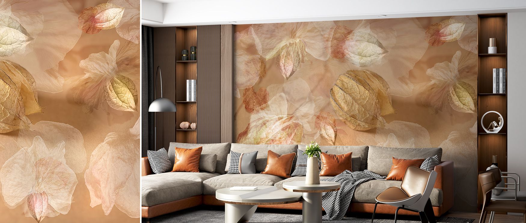 Botanical Fantasy Wallpaper radiates imaginative energy, surrounding interiors with blossoms in rhythm. Living rooms or bedrooms inherit atmosphere of playful charm, their walls enriched by imagery that reflects balance. Interiors glow with whimsical eleg