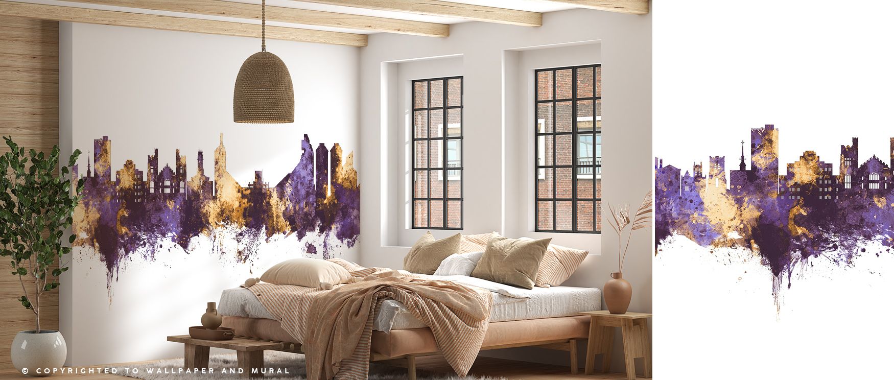 Boulder Colorado Skyline Purple & Gold Wallpaper enriches interiors with glowing silhouettes, layering walls with luminous refinement. Living rooms or bedrooms adopt atmosphere of charm, their spaces enriched by imagery that reflects elegance. Interiors g
