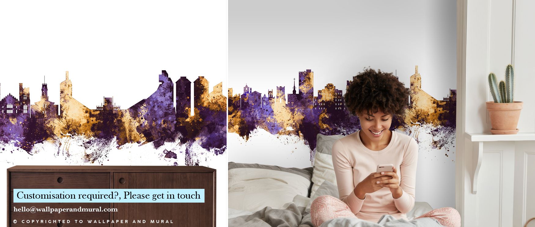 Flowing across surfaces, Boulder Colorado Skyline Purple & Gold Wallpaper reflects sophistication, surrounding offices or bedrooms with radiant tones. Interiors resonate with atmosphere of refinement, their walls enriched by designs that reflect cultural 