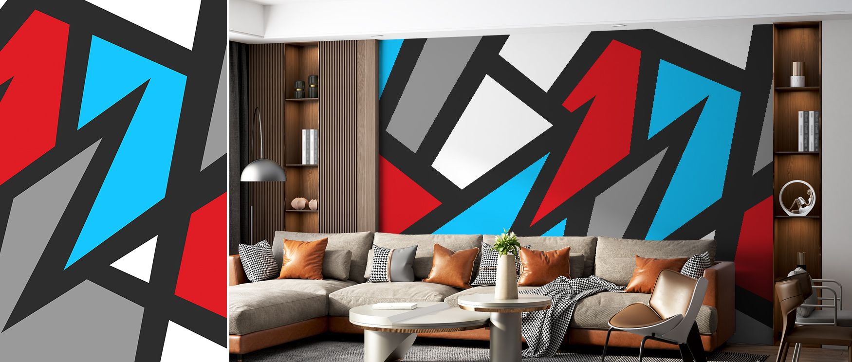 Broken Window Wallpaper radiates artistic elegance, surrounding interiors with fractured forms. Living rooms or bedrooms inherit atmosphere of creativity, their walls enriched by imagery that reflects continuity. Interiors glow with vibrancy. 