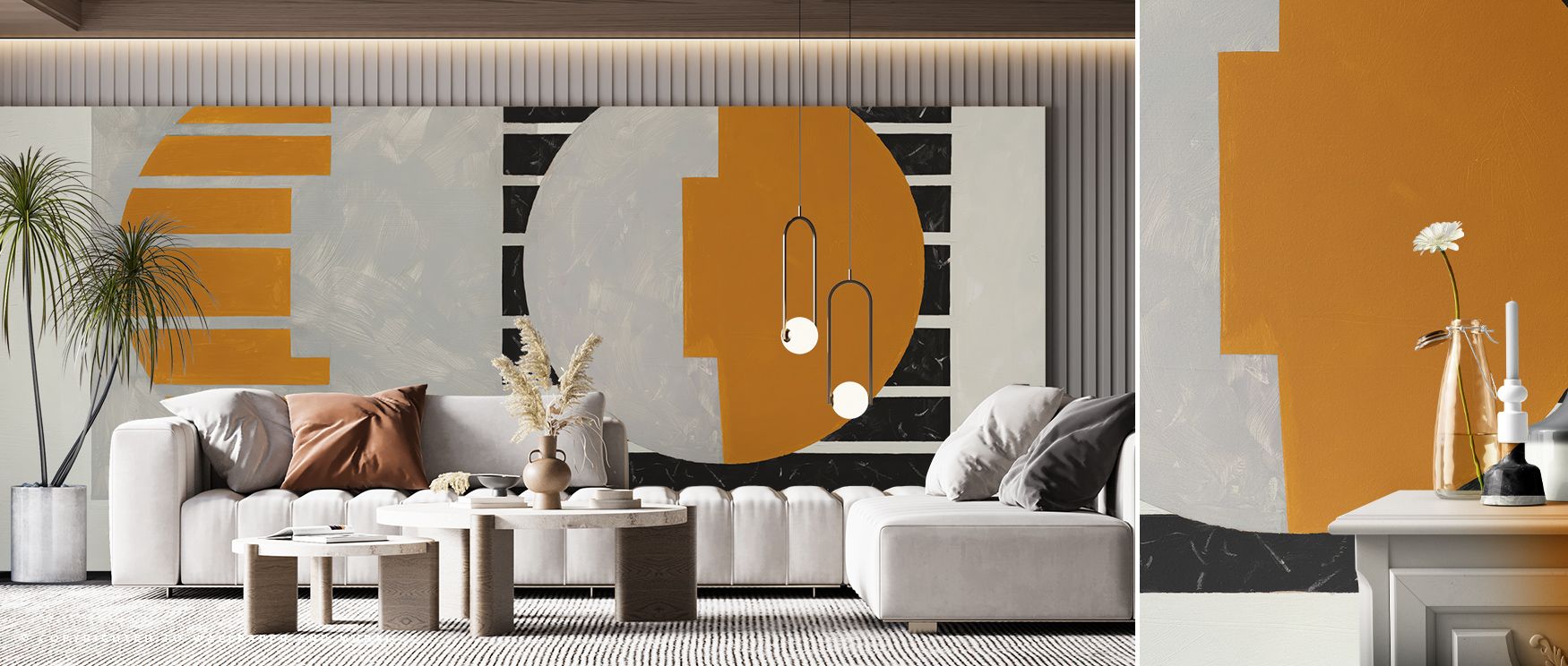 The design of Brown and Gray Speaking Wallpaper portrays abstract elegance, layering interiors with tonal rhythm. Offices or bedrooms adopt atmosphere of refinement, their walls enriched by imagery that reflects charm. Interiors glow with resonance and ba