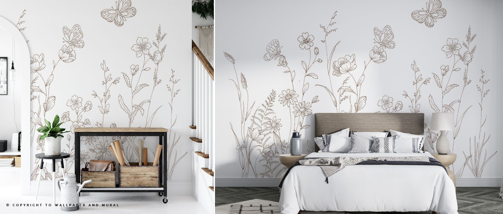 Butterfly Butterfly Wallpaper surrounds interiors with enchanting patterns, layering imagery of wings across walls. Living rooms or bedrooms adopt atmosphere of charm, their walls enriched by designs that reflect vibrancy. Interiors glow with refinement. 