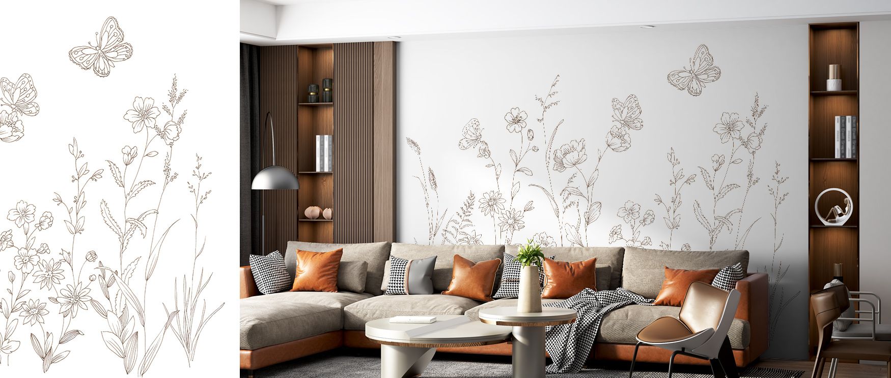 Butterfly Butterfly Wallpaper radiates decorative vibrancy, surrounding interiors with wings in motion. Living rooms or bedrooms inherit atmosphere of charm, their walls enriched by imagery that reflects energy. Interiors glow with balance. 