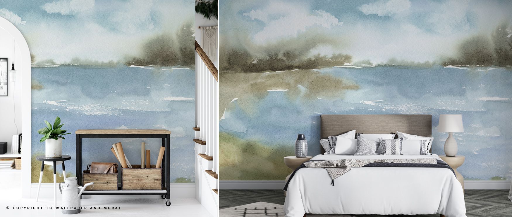 Cape Cod II Wallpaper surrounds interiors with coastal rhythm, layering seaside patterns across walls. Living rooms or bedrooms adopt atmosphere of relaxation, their walls enriched by imagery that reflects balance. Interiors glow with tranquility. 