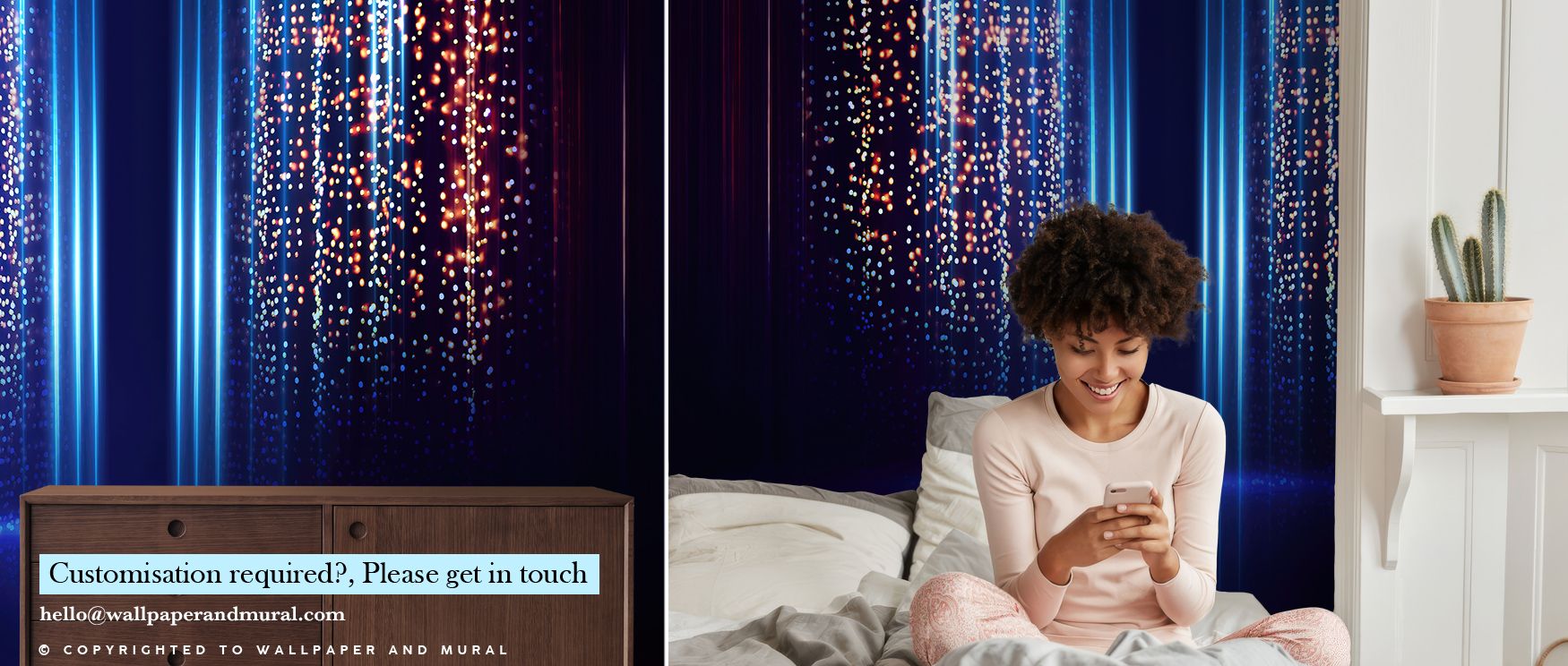 Flowing across surfaces, Center Stage Wallpaper reflects dramatic artistry, surrounding offices or bedrooms with resonance. Interiors resonate with atmosphere of charm, their walls enriched by imagery that reflects creativity. Interiors glow with refineme