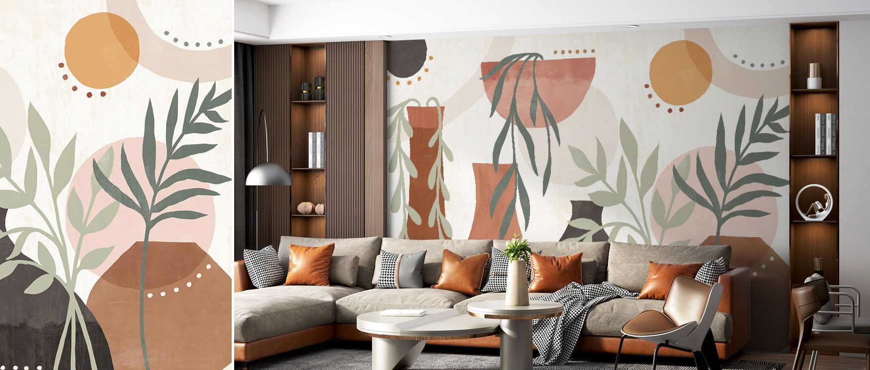 Charcoal Clay Wallpaper radiates modern refinement, surrounding interiors with tonal imagery. Living rooms or bedrooms inherit atmosphere of sophistication, their walls enriched by designs that reflect balance. Interiors glow with resonance. 