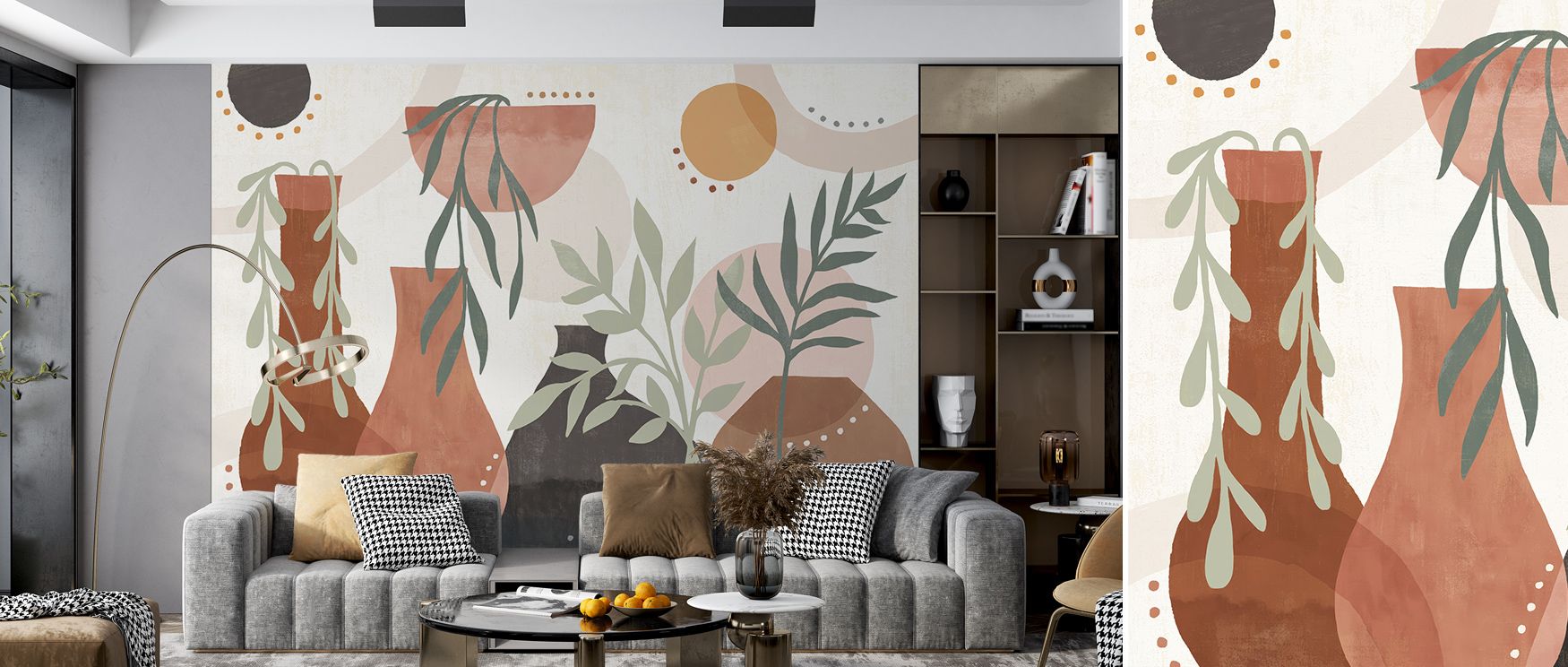Charcoal Clay Wallpaper enriches interiors with modern imagery, layering tonal refinement across walls. Living rooms or bedrooms adopt atmosphere of balance, their walls enriched by imagery that reflects charm. Interiors glow with resonance. 