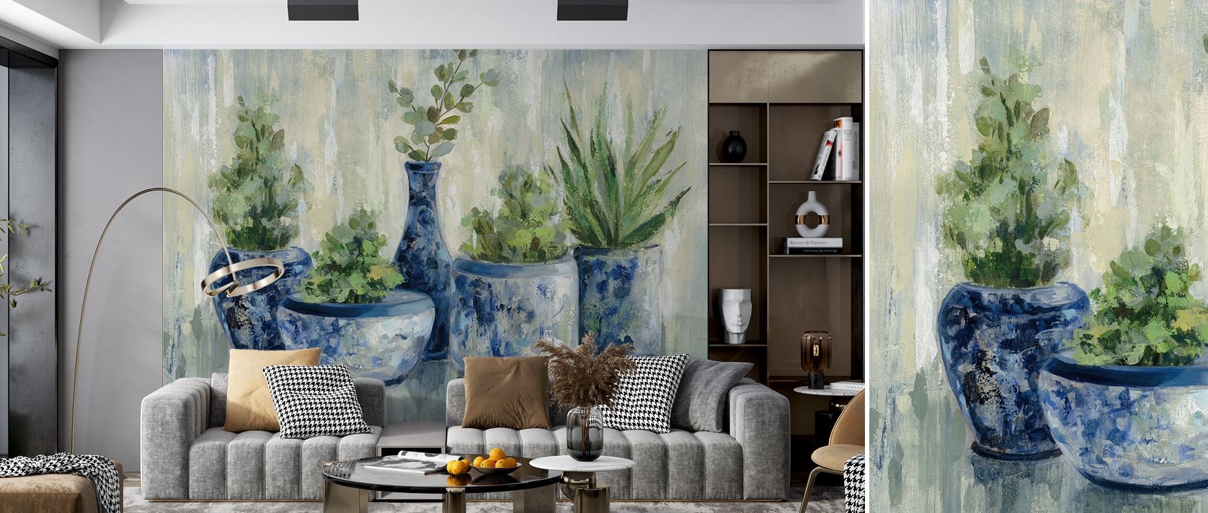 Chinoiserie Plants Wallpaper radiates artistic beauty, shaping walls with stylized foliage in rhythmic compositions. Its motifs offer interiors timeless refinement, enhancing bedrooms and living rooms with warmth and sophistication while sustaining balanc