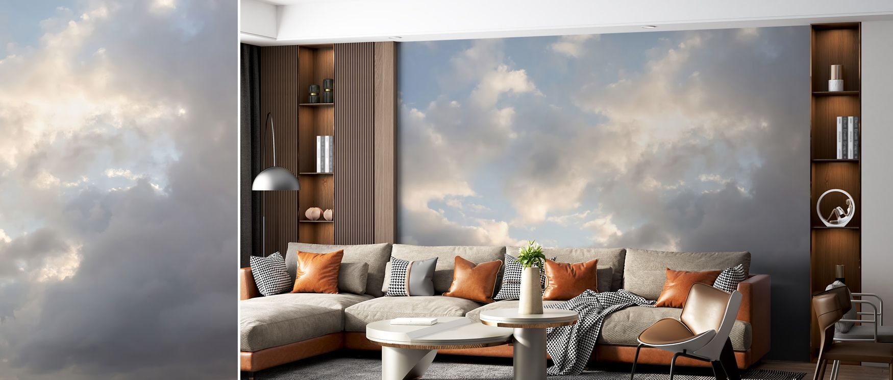 Cloudy Sky Wallpaper adds delicate softness to interiors, enhancing walls with flowing formations. Its design radiates serenity, making bedrooms and offices glow with natural charm. Interiors flourish in its presence, sustaining timeless grace and rhythm 