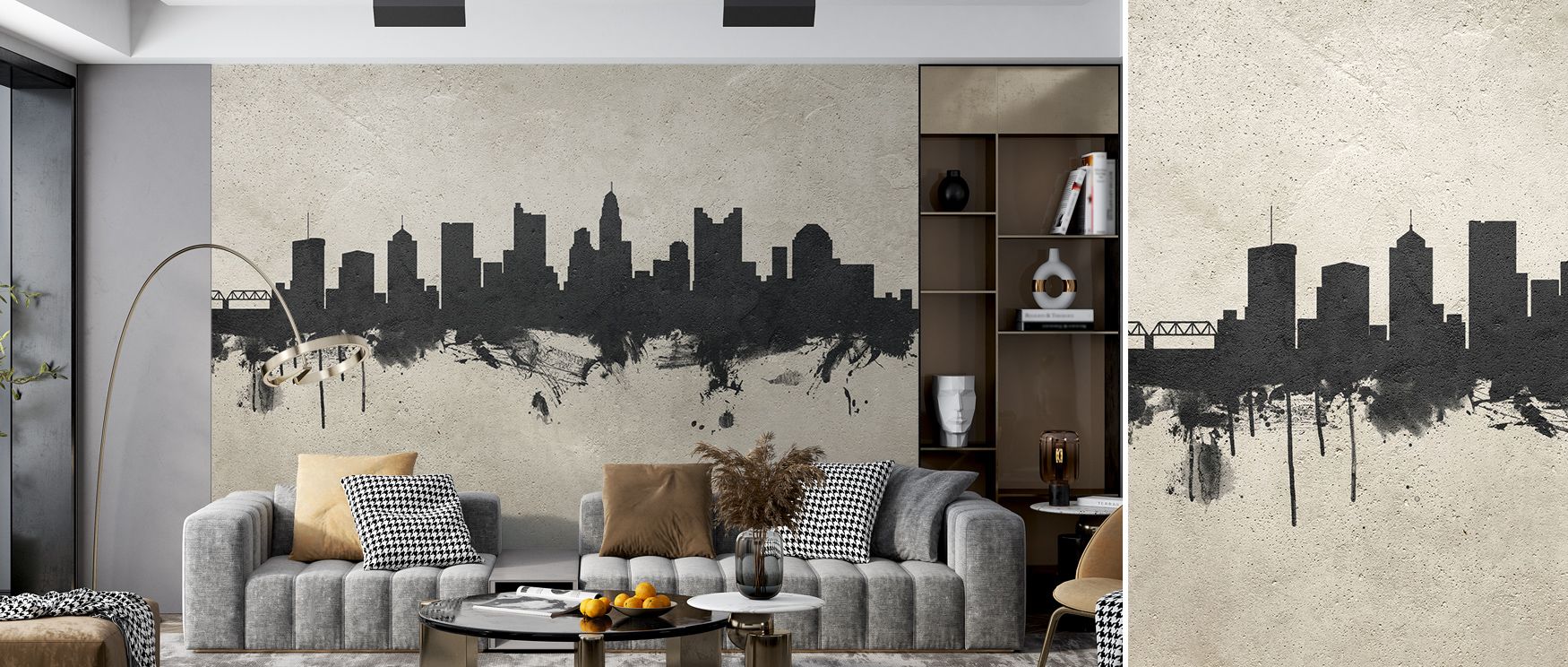 Across its design, Columbus Ohio Skyline Concrete Wallpaper unfolds quiet rhythm that balances strength and serenity. Interiors glow with timeless elegance, sustaining refined atmosphere. Bedrooms and living rooms flourish under its calm artistry, enriche