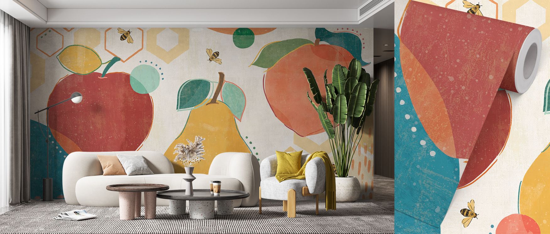 Crazy About Fruit Wallpaper sustains lively presence through its bold motifs, enriching bedrooms and offices with creative rhythm. Its design enhances interiors with modern brightness. Walls glow in cheer and charm, sustaining vibrancy while nurturing har