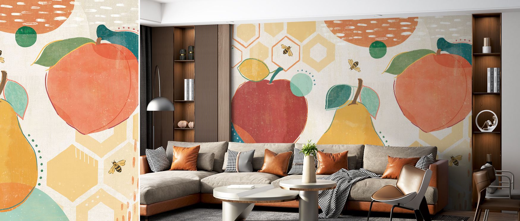Crazy About Fruit Wallpaper fills interiors with joyful artistry through vivid fruit designs. Its patterns enrich bedrooms and living rooms, glowing with charm. Interiors thrive under its vibrant rhythm, sustaining atmosphere of playful brightness and tim