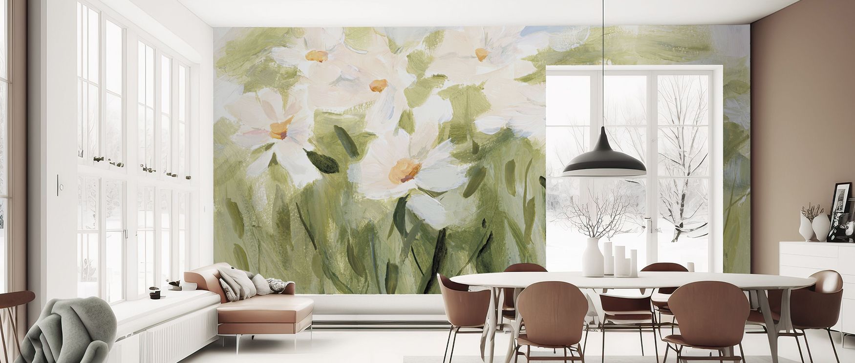 Daisy Meadow Wallpaper layers interiors with fields of blossoms painted in harmony. Its artistry enriches bedrooms and living rooms with vibrancy, sustaining charm and lightness. Interiors glow in timeless floral presence, nurturing walls with rhythm and 