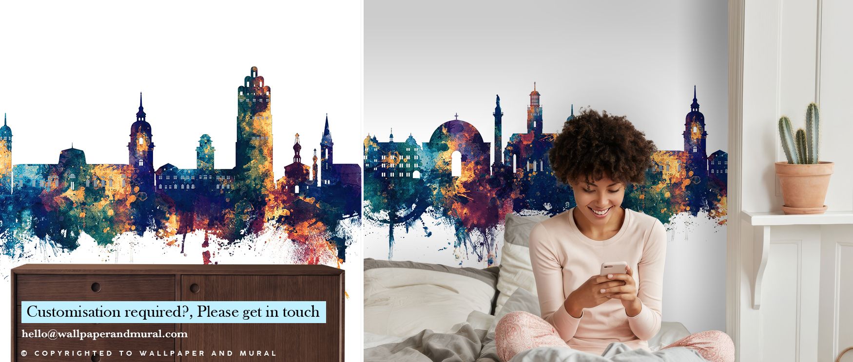 Darmstadt Skyline Blue & Bronze Wallpaper sustains elegance through its glowing city composition. Its design enriches bedrooms and offices with metropolitan grace, making interiors thrive in rhythm of strength and calm. Walls glow in luminous presence, su
